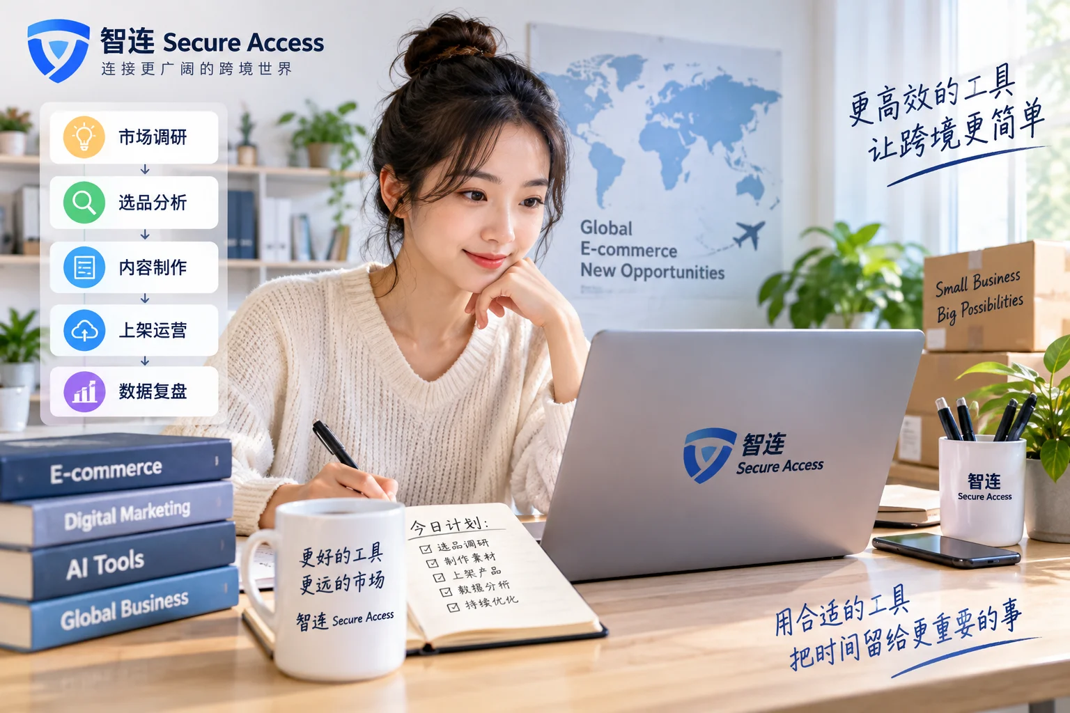 智连 Secure Access 将持续整理跨境电商新手工具、个人卖家工作流、AI效率工具以及小型跨境团队相关的实用内容，帮助用户减少不必要的工具折腾，把更多精力放在真正重要的业务环节。